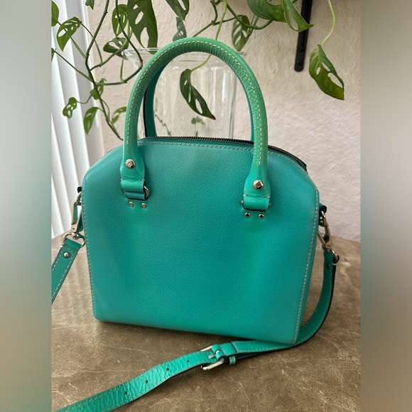 Kate Spade ♠️ teal top handle crossbody - Picture 3 of 4